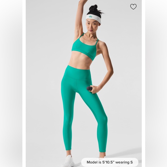 Alo yoga 7/8 High-Waist Airlift Legging - Spruce Green - Picture 5 of 6